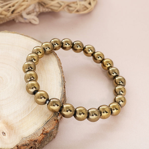 Certified Natural Pyrite Bracelet